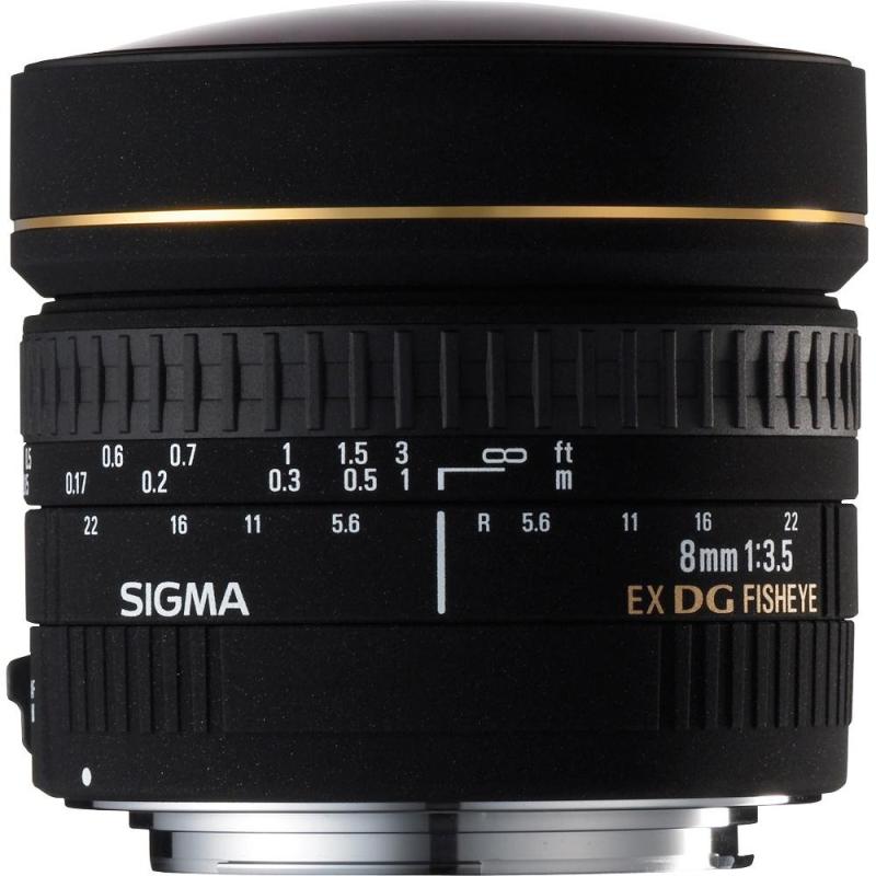 【中古】SIGMA 8粍 F3.5 EX DG CIRCULAR FISHEYE ※キヤノンマウント 8/3.5EXDG-EO
