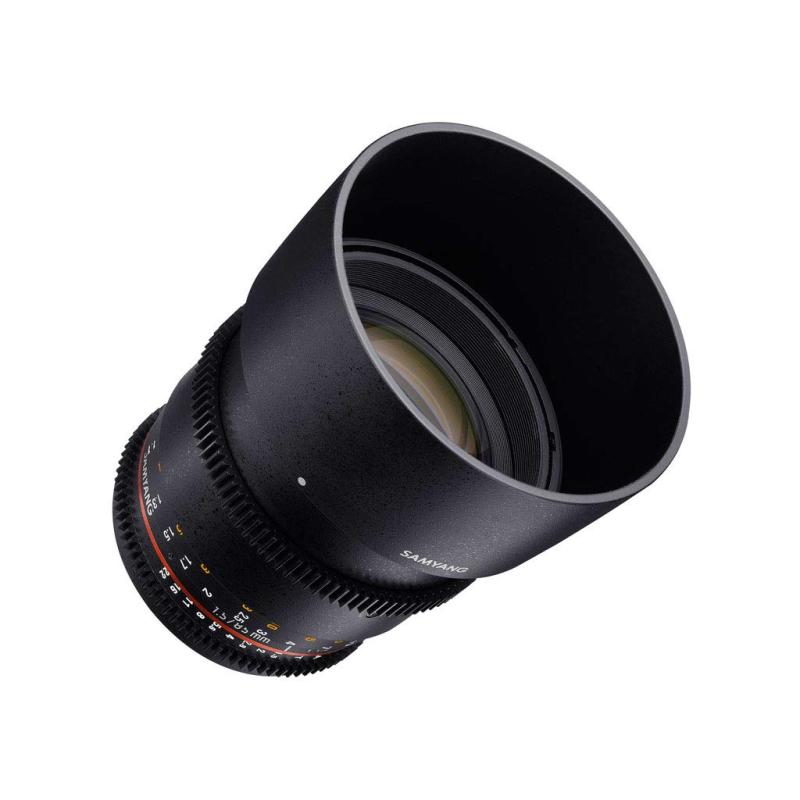 【中古】SAMYANG 85mm T1.5 VDSLR AS IF UMC II ソニーαA用 フルサイズ対応 ブラック 73.2&times;Φ78mm F1313005101｜京都LaVIE店