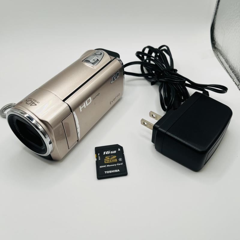 【中古】JVCケンウッド JVC 32GBフルハイビジョンメモリームービー ピンクゴールド GZ-HM670-N