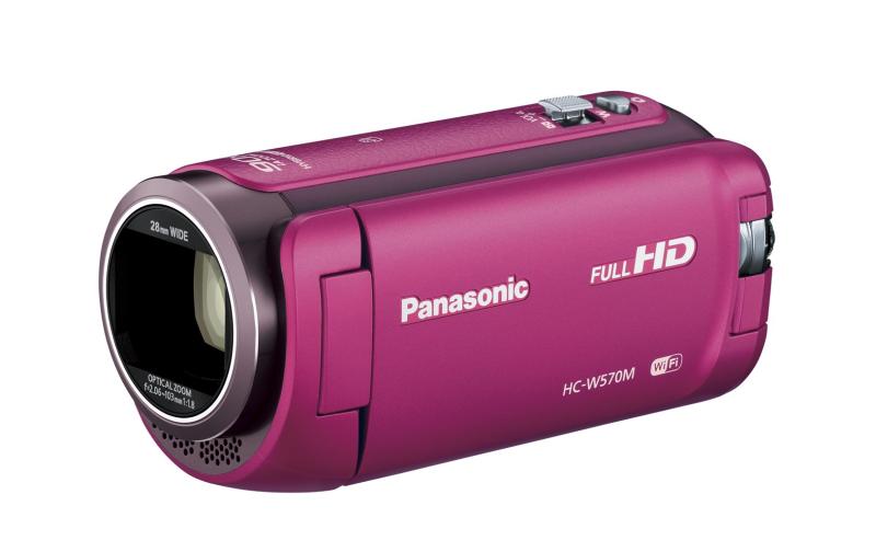 【中古】パナソニック HDビデオカメラ W570M ワイプ撮り 90倍ズーム ピンク HC-W570M-P