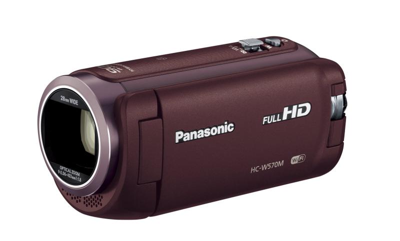 【中古】パナソニック HDビデオカメラ W570M ワイプ撮り 90倍ズーム ブラウン HC-W570M-T