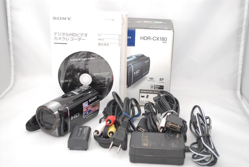 【中古】SONY デジタルHDビデオカメラレコーダー CX180 ブラック HDR-CX180/B｜京都LaVIE店
