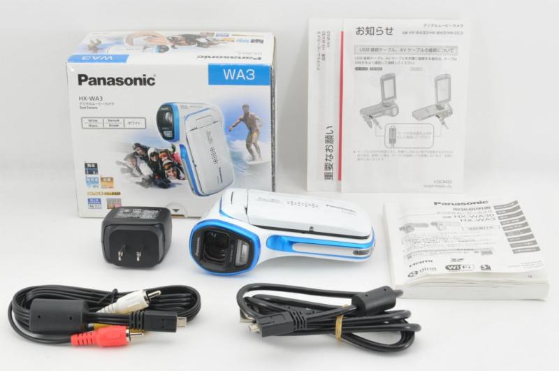 【中古】パナソニック デジタルムービーカメラ 防水仕様 ホワイト HX-WA3-W当店保証30日間 人気モデル 高画質 売れ筋