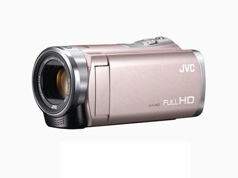 【中古】JVCKENWOOD JVC テレビカメラ EVERIO 内蔵記憶装置16GB サクラ色ゴールド GZ-E355-N