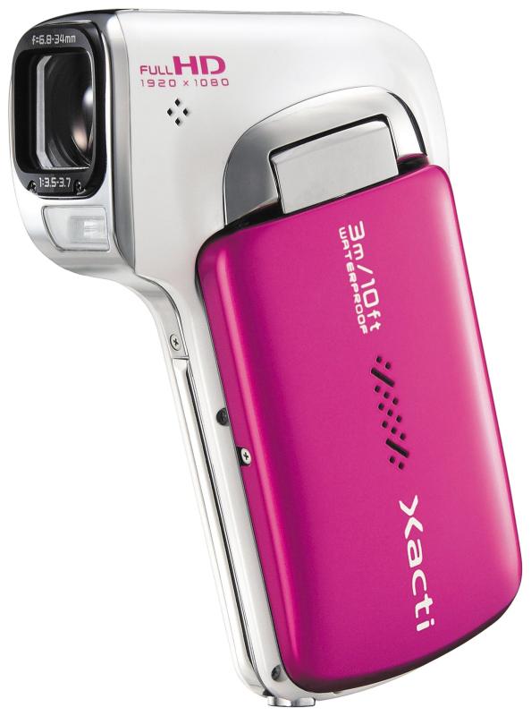 【中古】SANYO デジタルムービーカメラ Xacti CA100 P ピンク DMX-CA100(P)｜京都LaVIE店