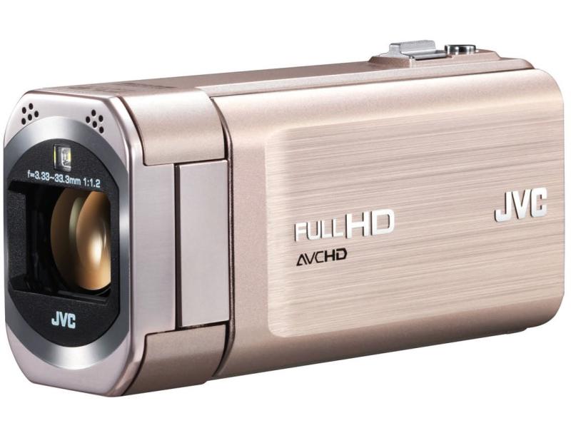 【中古】JVCケンウッド JVC EVERIO ハイビジョンメモリームービー 内蔵記憶装置 32GB さくら色ゴールド GZ-V570-N