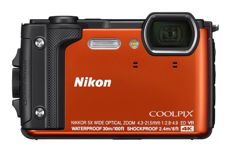 【中古】【持続済み品】 Nikon デジタル写真機 COOLPIX W300 OR クールピクス オレンジ色 雨合羽