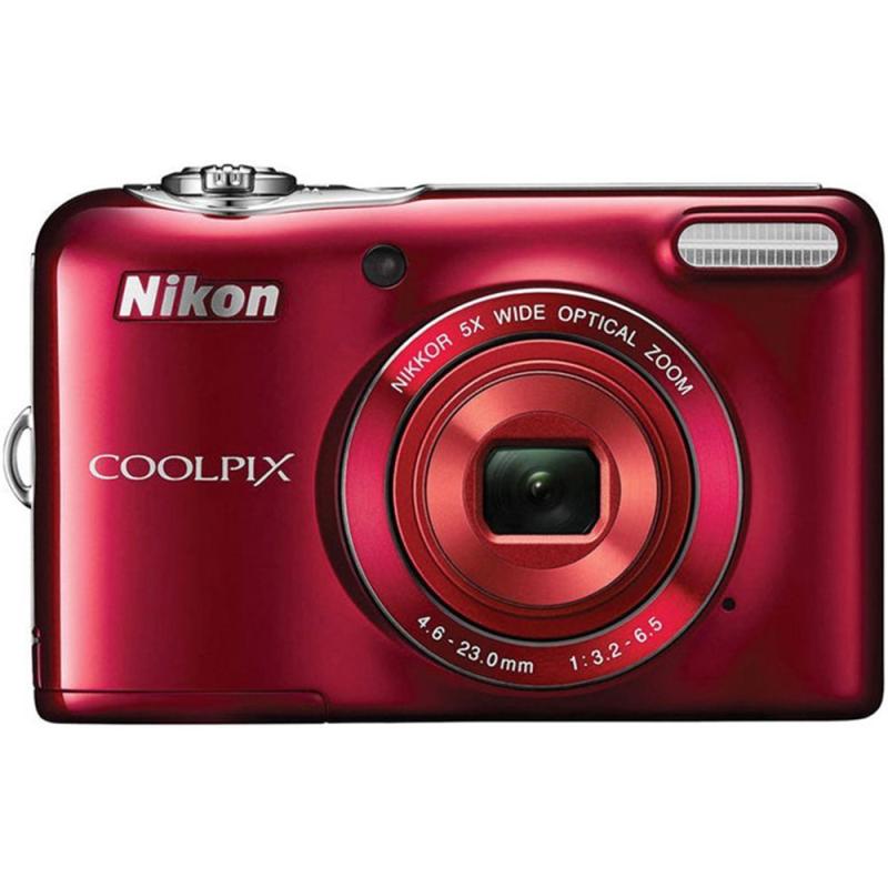 【中古】Nikon COOLPIX L30 20.1MPデジタルカメラ 5倍ズームNIKKORレンズと720p HDビデオ(レッド) (メーカー生産終了)