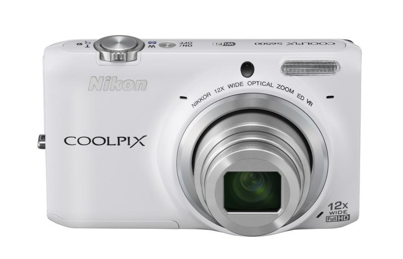 【中古】Nikon デジタル写真機 COOLPIX S6500 光学12倍望遠レンズ Wi-Fi相応う 自然的白いこと S6500WH