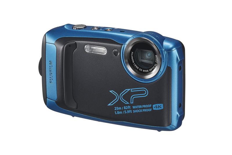 【中古】富士フイルム(FUJIFILM) 雨合羽写真機 XP140 天の原青色 FX-XP140SB