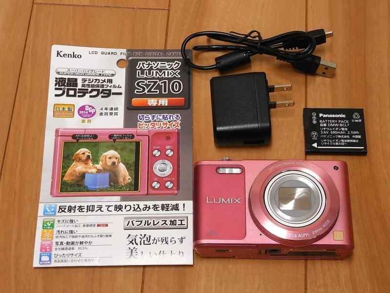 【中古】Panasonic デジタルカメラ ルミックス SZ10 光学12倍 ピンク DMC-SZ10-P｜京都LaVIE店
