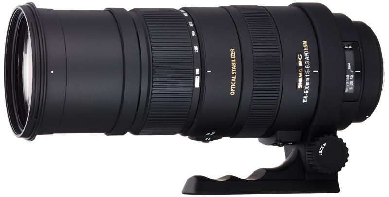 【中古】SIGMA 望遠望遠レンズ APO 150-500粍 F5-6.3 DG os HSM シグマ用 フルサイズ相応う