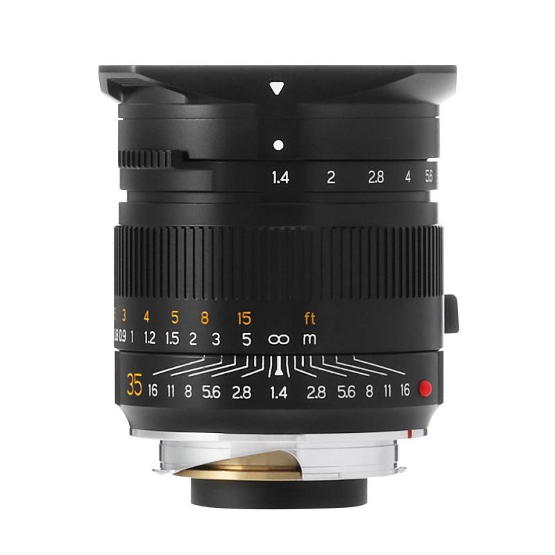 【中古】TTArtisan 35粍 f/1.4 ASPH Mマウント ライカM 黒いこと 水晶体 銘匠光学 2年当店引き受ける30昼日なか 一般受け青写真 高画質 売れ筋