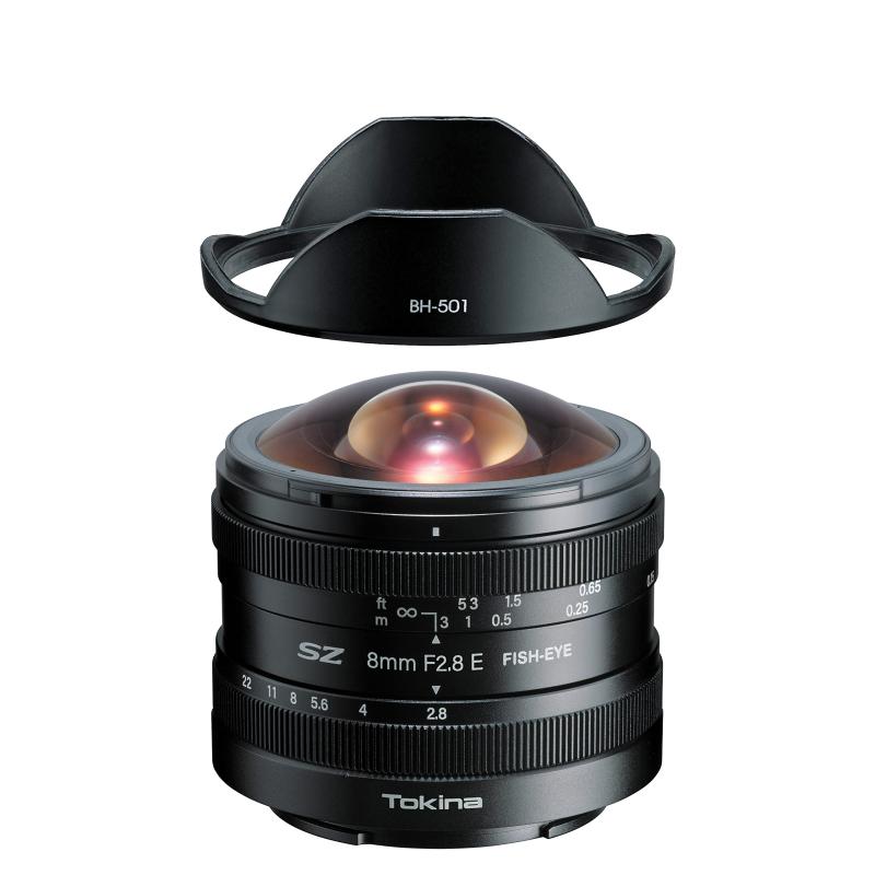 【中古】トキナー Tokina 魚眼レンズ SZ 8mm F2.8 E FISH-EYE ソニーEマウント マニュアルフォーカス 対角魚眼180° 絞り無段階調整 640470 ブラック