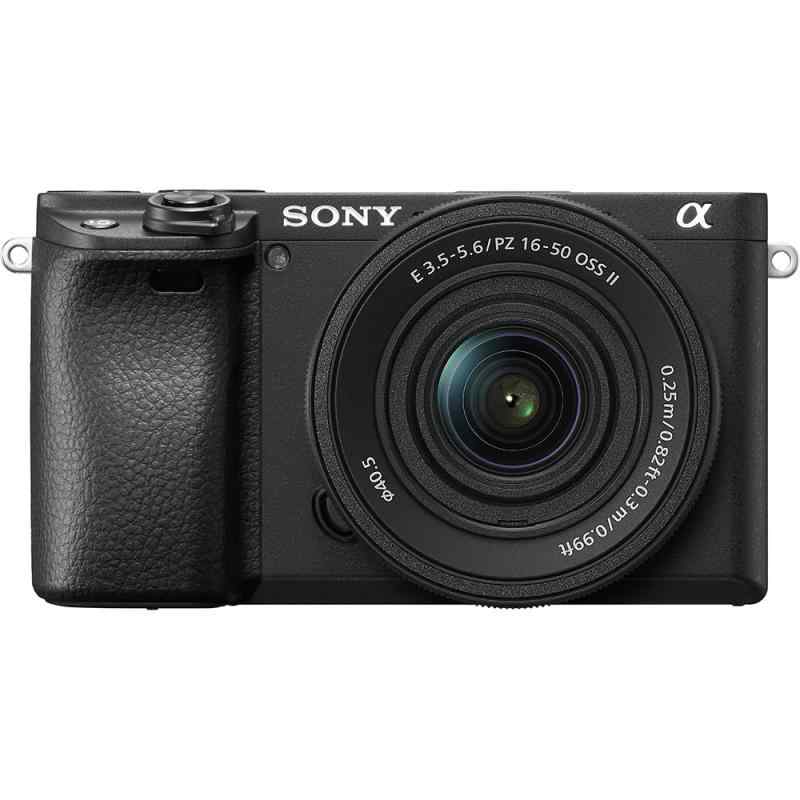 【中古】SONY(ソニー) 鏡鑑受け答え一眼写真機 α6400 パワーズームレンズキット(同梱水晶体:SELP16502) 黒いこと ILCE-6400K BQ 水晶体取り替えっこ式 APS-C 6400K Black