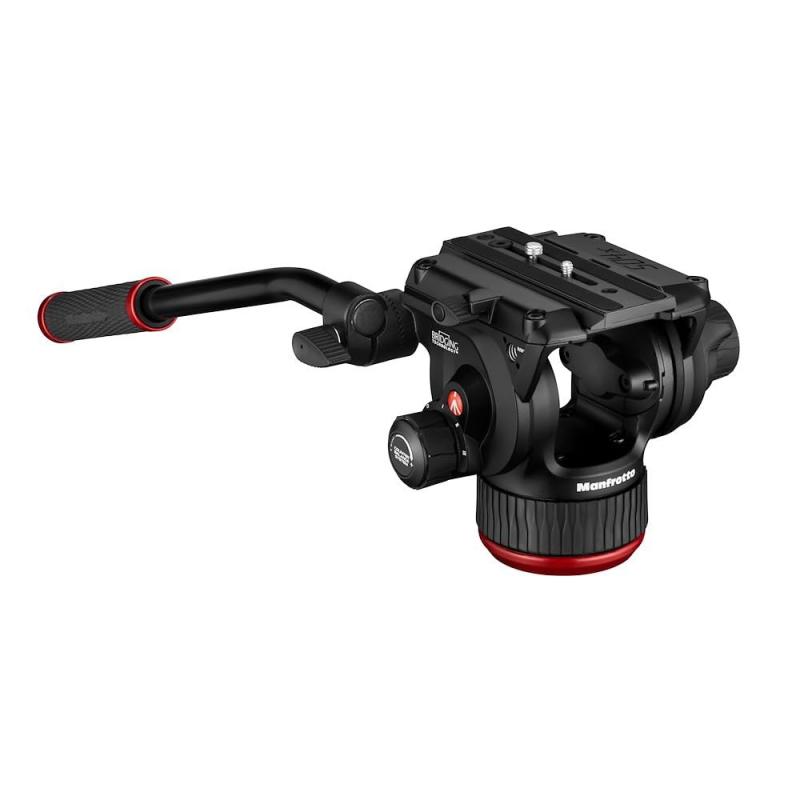 【中古】Manfrotto 504X フルードビデオ雲台 スライディングクイックリリースプレート 水準器 ブレーキシステム 4段階カウンターバランス 耐荷重12kg MVH504XAH｜京都LaVIE店