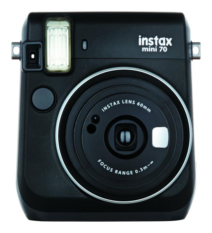 【中古】富士フイルム(FUJIFILM) インスタントカメラ チェキ instax mini 70 ブラック INS MINI 70N BLACK|京都LaVIE店