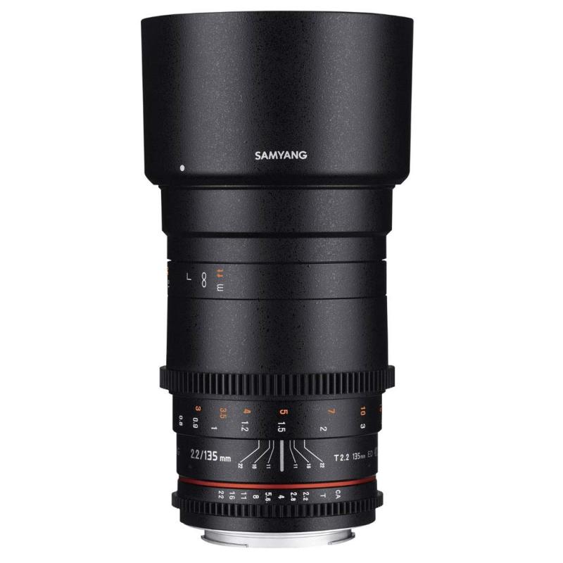 【中古】SAMYANG 動画用単焦点中望遠レンズ VDSLR 135mm T2.2 キヤノンM用 884031｜京都LaVIE店 88,330円