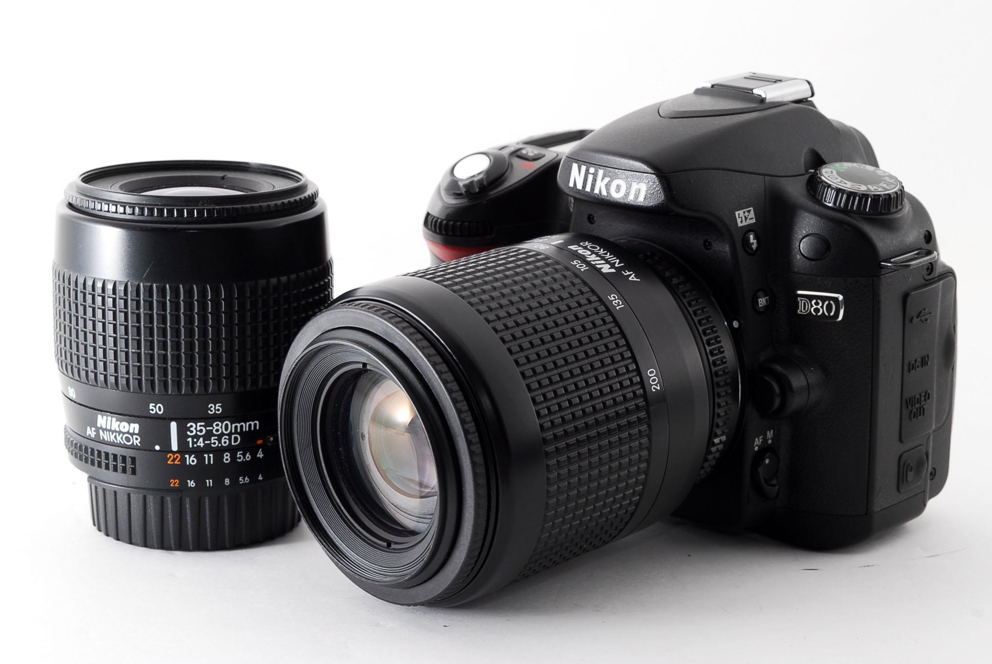 【中古】ニコン Nikon D80 ダブルズームセット 美品 ストラップ当店保証30日間 人気モデル 高画質 売れ筋｜京都LaVIE店