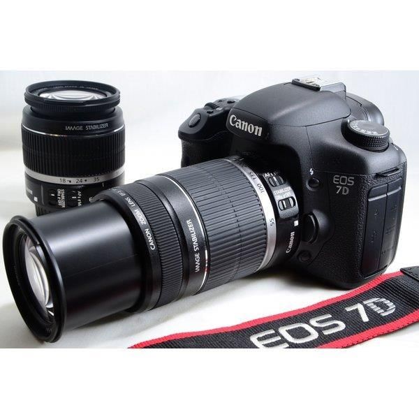 【中古】キヤノン Canon EOS 7D ダブルズームキット 世界称賛の高速連写 美品 大人気入荷当店保証30日間 人気モデル 高画質 売れ筋