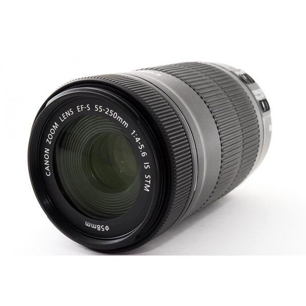 【中古】キヤノン Canon EF-S 55-250mm IS STM 美品 EF-Sマウント 望遠ズームレンズ当店保証30日間 人気モデル 高画質 売れ筋