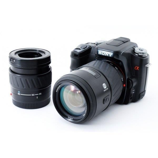 【中古】ソニー SONY α100 DSLR-A100 初心者に最適 標準望遠ダブルズームセット 美品 CFカードストラップ付き当店保証30日間 人気モデル 高画質 売れ筋 23,288円