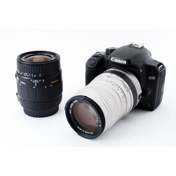 【中古】キヤノン Canon EOS Kiss F 超望遠ダブルズームセット 美品 ストラップ付き当店保証30日間 人気モデル 高画質 売れ筋|京都LaVIE店