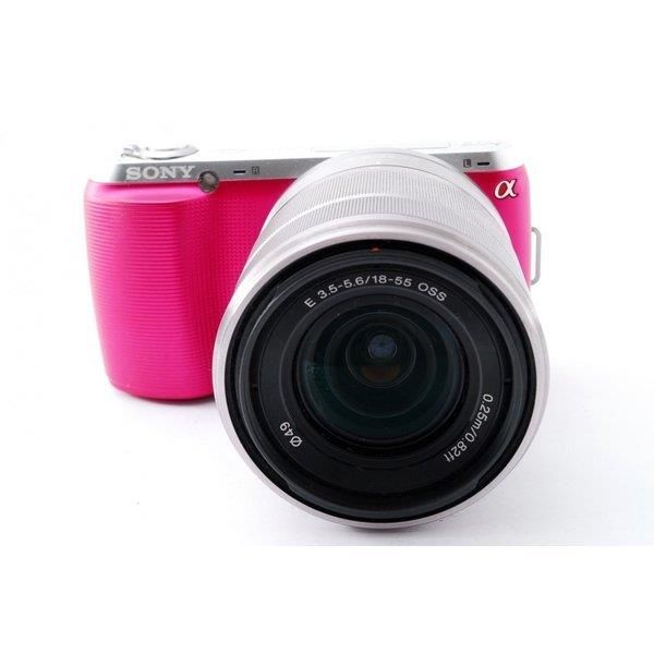 【中古】ソニー SONY Nex-C3 ピンク レンズキット 美品 チルト可動式液晶モニター当店保証30日間 人気モデル 高画質 売れ筋
