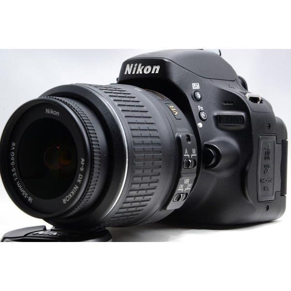 【中古】ニコン Nikon D5100 レンズセット ブラック 美品 ストラップ付き当店保証30日間 人気モデル 高画質 売れ筋|京都LaVIE店