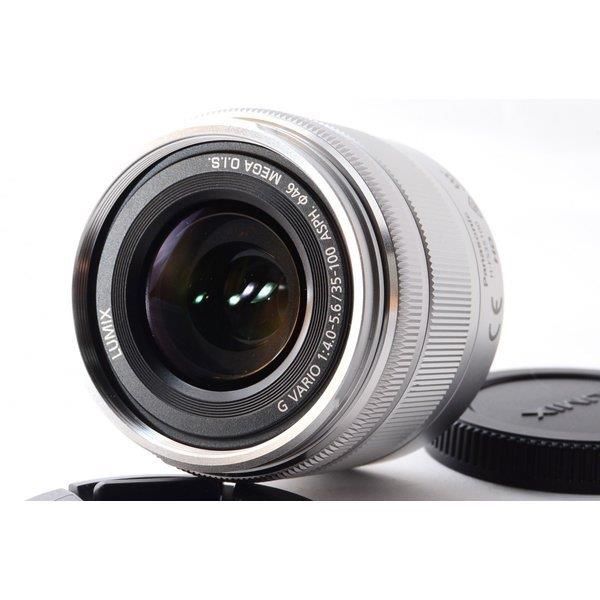 【中古】パナソニック Panasonic G VARIO 35-100mm f/4.0-5.6 MEGA O.I.S H-FS35100 シルバー 美品 望遠 ズーム当店保証30日間 人気モデル 高画質 売れ筋｜京都LaVIE店