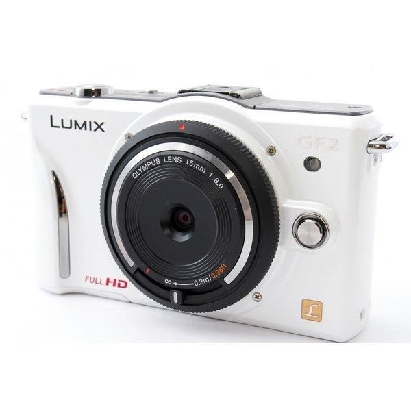 【中古】パナソニック Panasonic DMC-GF2 レンズキット ホワイト 美品 手軽でも高機能 付き当店保証30日間 人気モデル 高画質 売れ筋