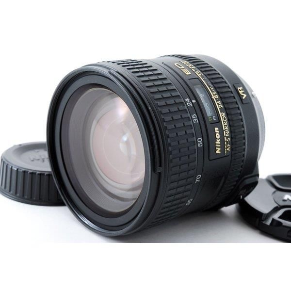 【中古】ニコン Nikon AF-S 24-85mm F3.5-4.5 G VR ED IF 美品 ズームレンズ当店保証30日間 人気モデル 高画質 売れ筋
