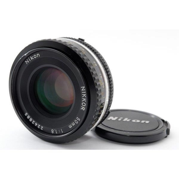 【中古】ニコン Nikon NIKKOR 50mm f/1.8 MFレンズ当店保証30日間 人気モデル 高画質 売れ筋