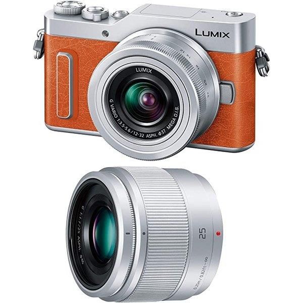 【中古】パナソニック Panasonic ミラーレス一眼カメラ GF10 ダブルレンズキット オレンジ micro当店保証30日間 人気モデル 高画質 売れ筋
