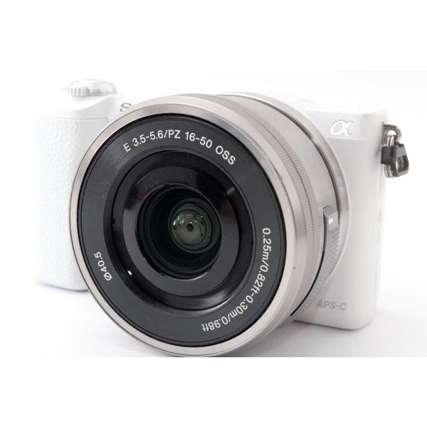 【中古】ソニー SONY α5100 ILCE-5100 レンズキット ホワイト 美品 小型ボディ・自分撮り・Wi-Fiでスマホへ転送当店保証30日間 人気モデル 高画質 売れ筋