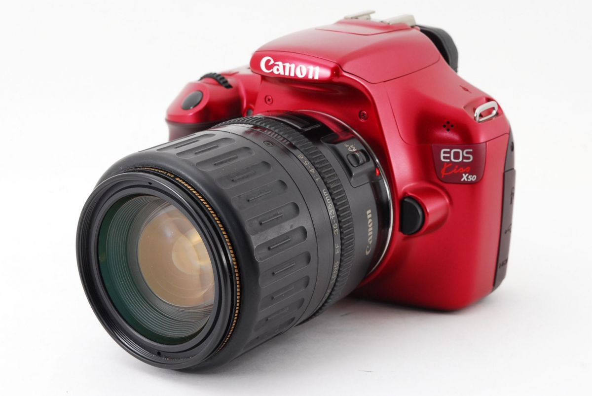 Canon キヤノン EOS Kiss X50 レッド EF-Sレンズ2本付き キヤノン、「EOS Kiss X50」を3月25日発売 - 価格.com