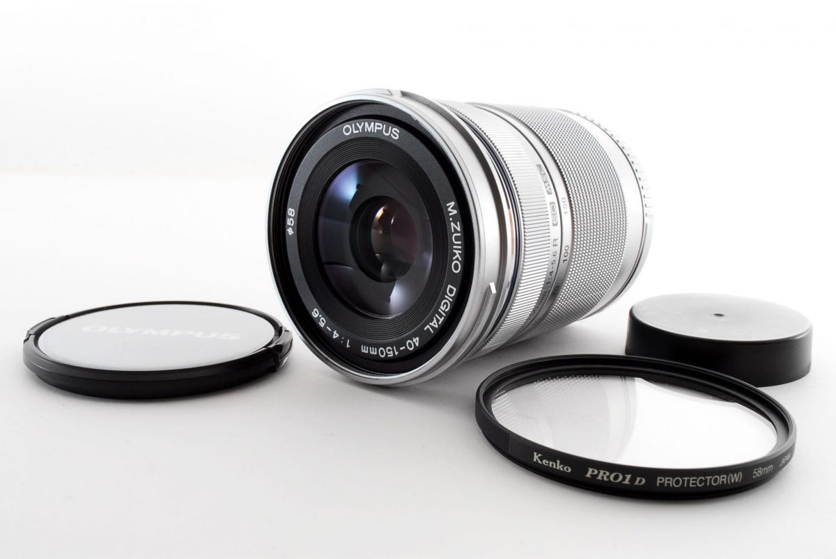 【中古】オリンパス OLYMPUS M.Zuiko DIGITAL 40-150mm f/4-5.6 R ED MSC シルバー ズイコーデジタル 美品 マイクロフォーサーズマウント当店保証30日間 人気モデル 高画質 売れ筋｜京都LaVIE店