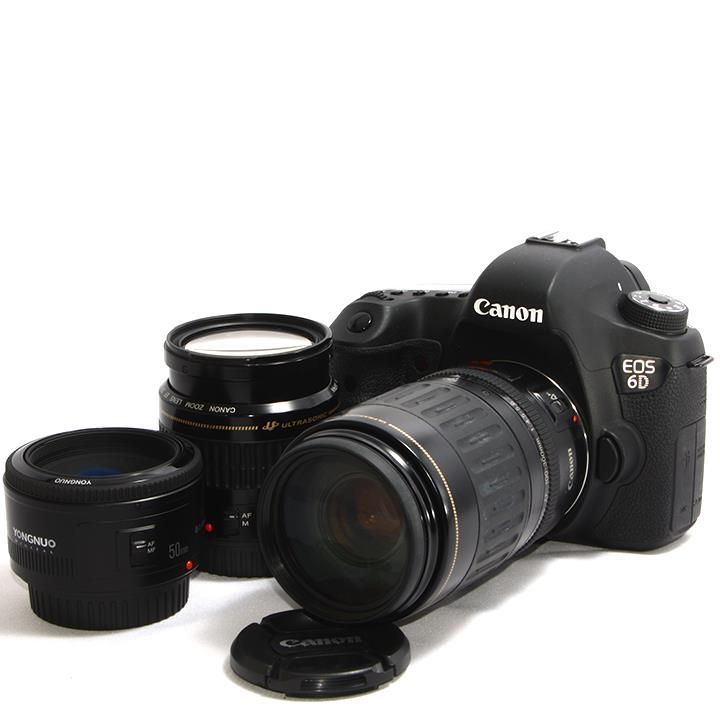 【中古】キヤノン Canon 6D トリプルレンズセット [977]当店保証30日間 人気モデル 高画質 売れ筋｜京都LaVIE店