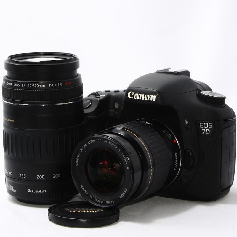 【中古】Canon 7D ダブルレンズセット [978]当店保証30日間 人気モデル 高画質 売れ筋