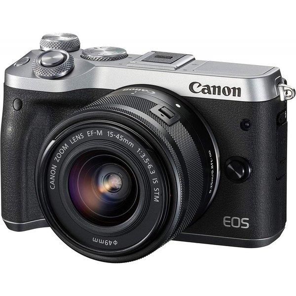 【中古】キヤノン Canon EOS M6 レンズキット シルバー当店保証30日間 人気モデル 高画質 売れ筋｜京都LaVIE店