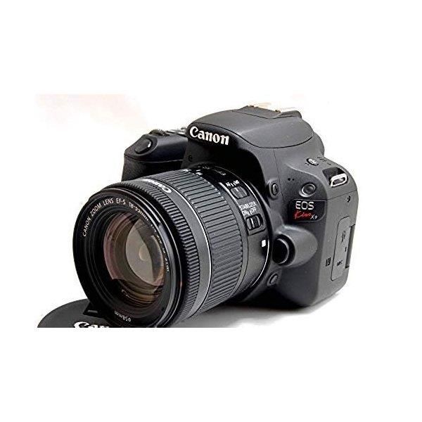 【中古】キヤノン Canon EOS Kiss X9 EF-S18-55 IS STM 水晶体一揃いの道具 黒いこと当店引き受ける30昼日なか 一般受け青写真 高画質 売れ筋