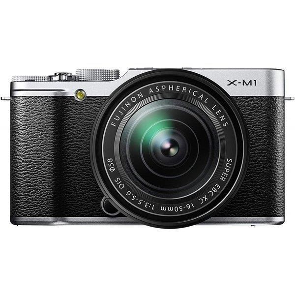 【中古】フジフィルム FUJIFILM X-M1 レンズキット シルバー当店保証30日間 人気モデル 高画質 売れ筋｜京都LaVIE店