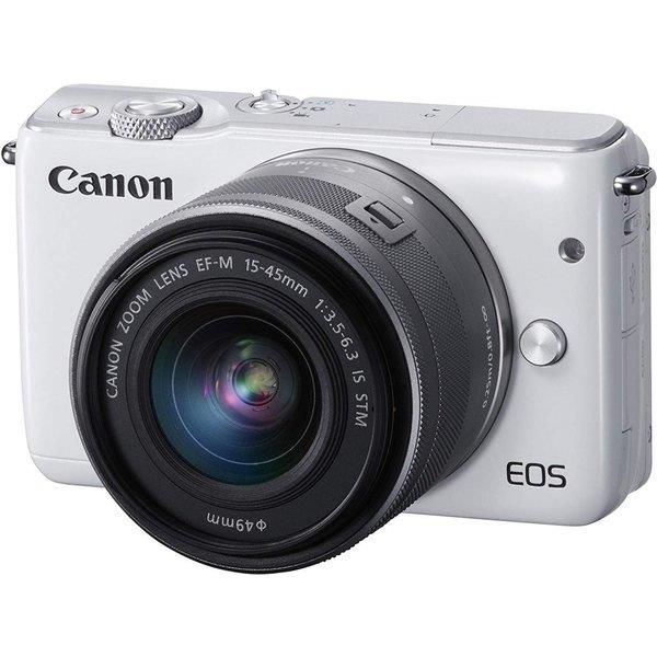 【中古】キヤノン Canon EOS M10 レンズキット ホワイト EOSM10WH-1545ISSTMLK当店保証30日間 人気モデル 高画質 売れ筋