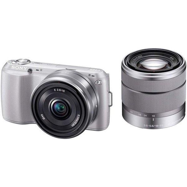 【中古】ソニー SONY NEX-C3 ダブルレンズキット シルバー NEX-C3D/S当店保証30日間 人気モデル 高画質 売れ筋