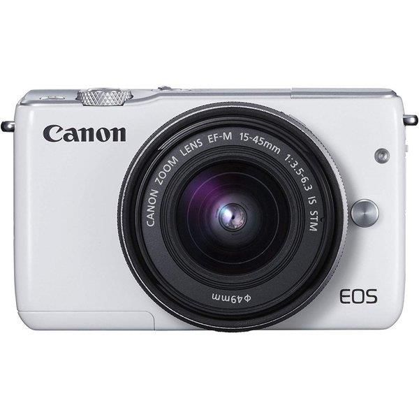 【中古】キヤノン Canon EOS M10 レンズキット ホワイト EOSM10WH-1545ISSTMLK当店保証30日間 人気モデル 高画質 売れ筋