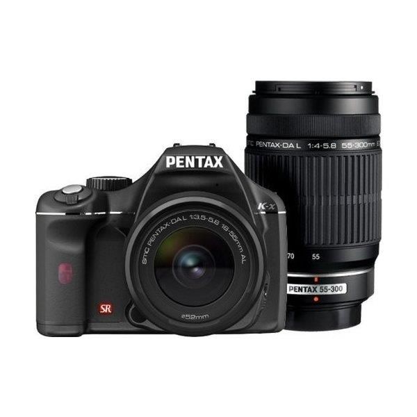 【中古】ペンタックス PENTAX K-x ダブルズームキットブラック当店保証30日間 人気モデル 高画質 売れ筋|京都LaVIE店