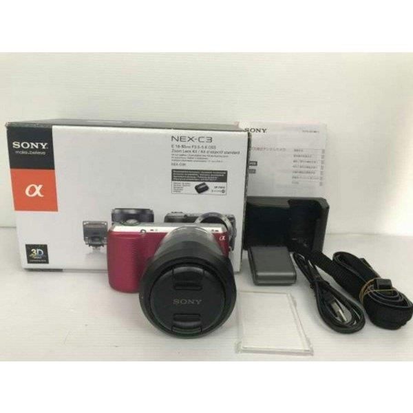 【中古】ソニー SONY α NEX-C3 ズームレンズキット ピンク当店保証30日間 人気モデル 高画質 売れ筋