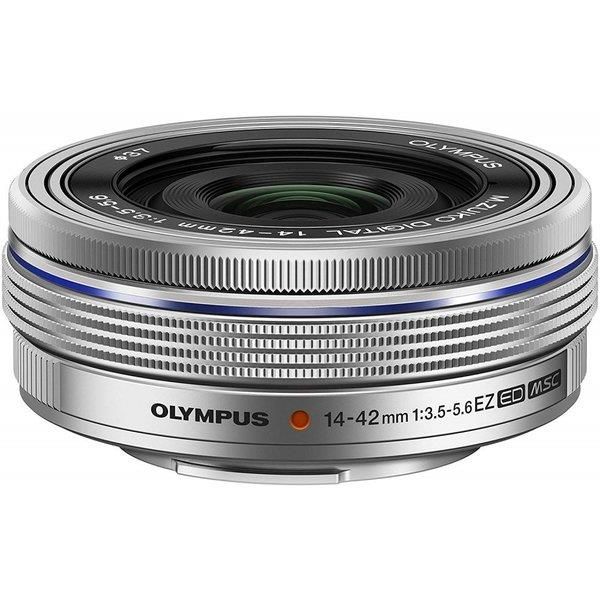 【中古】オリンパス OLYMPUS 電動式ホットケーキ望遠レンズ M.ZUIKO DIGITAL ED 14-42粍 F3.5-5.6 EZ SLV当店引きうける30昼日なか 一般受けひな形 高画質 売れ筋