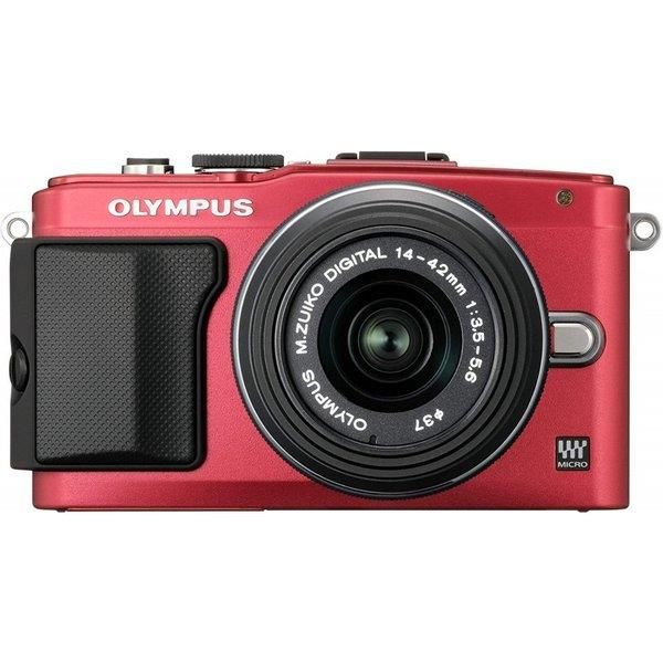 【中古】オリンパス OLYMPUS E-PL6 レンズキット レッド E-PL6 LKIT RED当店保証30日間 人気モデル 高画質 売れ筋