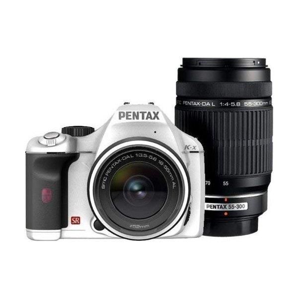 【中古】ペンタックス PENTAX K-x ダブルズームキットホワイト当店保証30日間 人気モデル 高画質 売れ筋